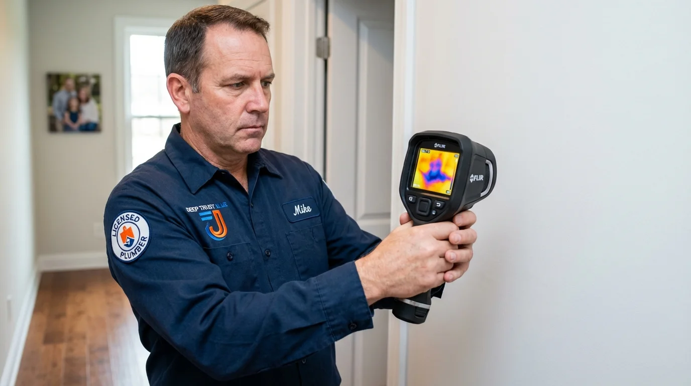Thermal imaging leak detection by Johns Plumbing LLC in Big Lake